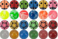 LARGE 45mm Jet Balls bouncy balls Party Bag gifts Mix of colours Vending VAT inc