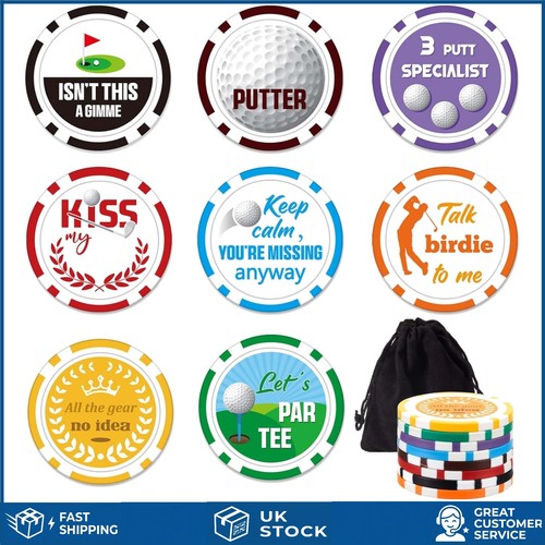Funny poker chip golf - poker,