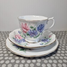 Royal Albert Bone China Friendship "Sweet Pea" Trio
