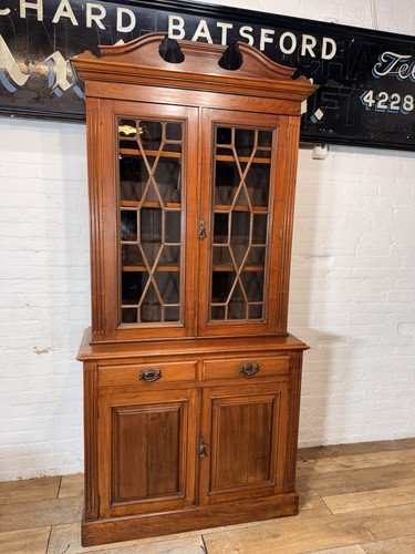 Edwardian walnut bookcase - walnut,