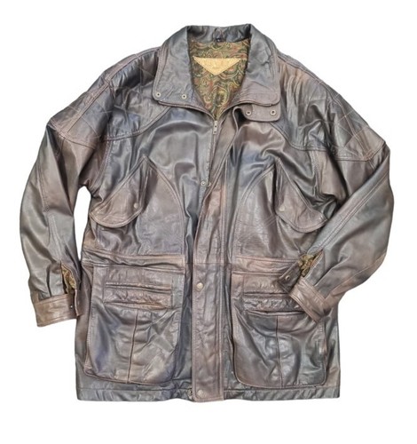 Milan leather jacket mens - leather,