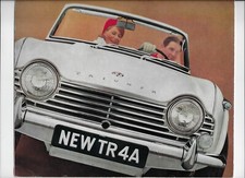 1967 Triumph TR4A (IRS) sports car brochure