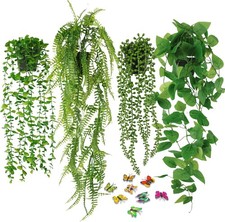 4PC Artificial Hanging Plants
