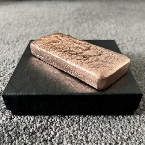 Hand poured copper ingot - copper,