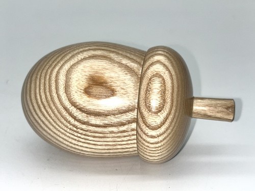 Large ornamental wooden acorn