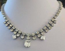 Vintage Paste Stone Choker Art