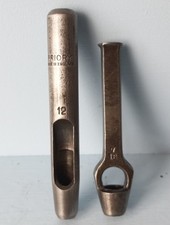 Vintage Priory Leather Workers Hole Punch 12 + Other 7/16 Punch 
