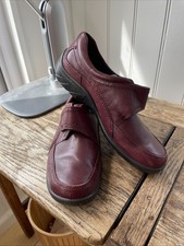 Ladies Leather Ecco Soft Shock Walking Shoes