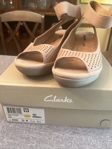 Clarks women leather - leather, reedy