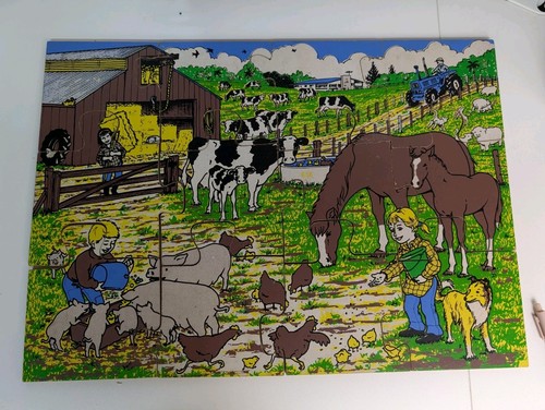 Vintage gla wooden jigsaw - gla,