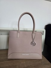 Armani Jeans Leather Rose/pink Tote Bag