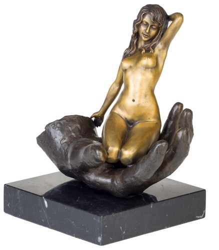 Bronze erotic art woman - a,