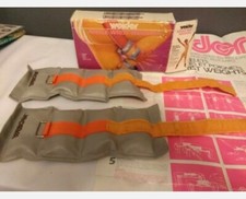 Vtg 70s Retro Joe Weider Workout Weights Wrist Ankle Weights Home Gym Womens