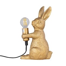 Gold Bunny Rabbit Table Lamp