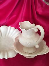 Pretty Vintage  Wash Jug, Basin & Tray Set