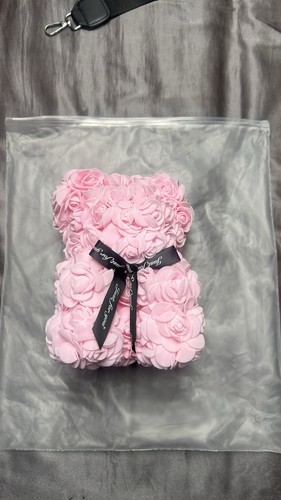 Pink rose teddy - pink,