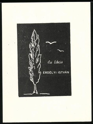 Bookplate erdelyi istvan - bookplate,