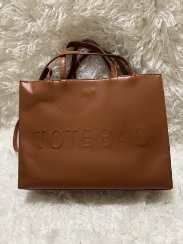 Elegant brown shoulder tote - elegant,