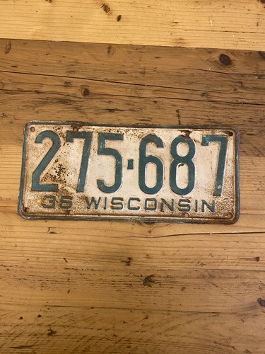 Vintage wisconsin 1936 - wisconsin,