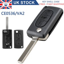 for 2006 - 2016 Citroen Berlingo Peugeot Partner Van 3B Flip Key Fob Case Shell