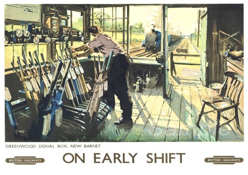 Vintage early shift railway - vintage, on