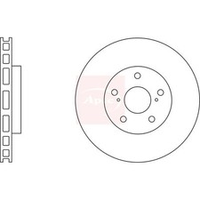2x Brake Discs Vented For