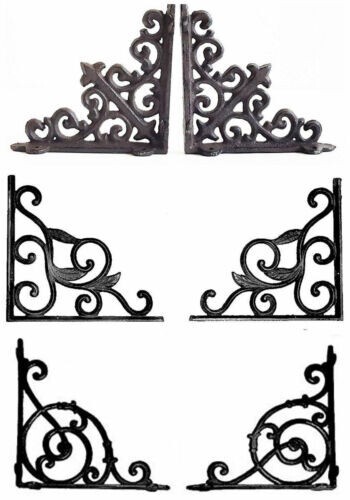 Cast iron wall brackets shelf - wall,