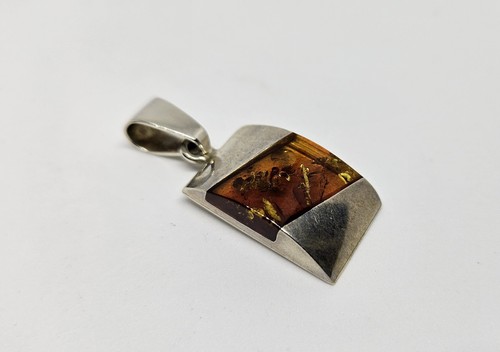 Baltic amber pendant - amber,