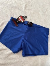 Blue Lycra Dance Gym Shorts