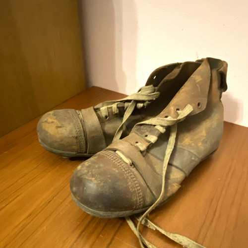 Vintage leather football - football, boots