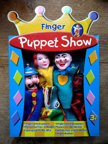 Finger puppet show - puppet, box