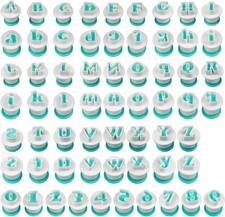 benlidoner 62 PCS Alphabet Cookie Cutters Fondant Letters Icing... 