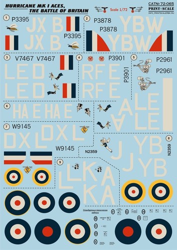 Hawker hurricane i raf - 1/72,