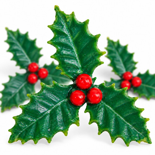 Holly berry cake topper - holly,