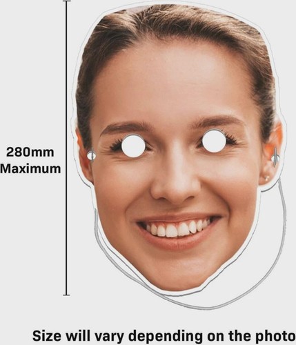 Personalised photo face masks - personalised,