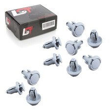 10x Bumpers Bumper Fastening Clips Gray for HONDA