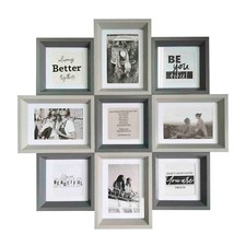 9 Multi Aperture Frame Photo Picture For 9 Photos Home Decorative, Living Room,