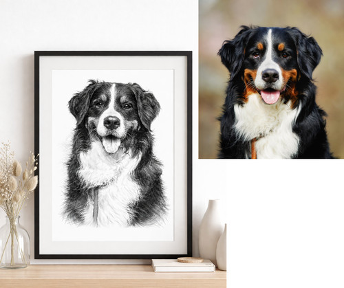 Pet portrait print from - portrait,
