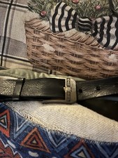 Diesel (Made In Roma) Vintage Men’s Thick Real Leather Belt Size 34 Waist