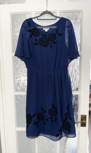 Blue monsoon dress with - dress, floral