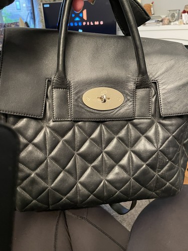Mulberry cara black quilted - black,