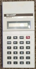 Sharp ELSI-Mate EL-220 Vintage Handheld Pocket Calculator fully Working