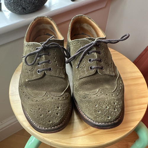 Tricker green suede - tricker’s,