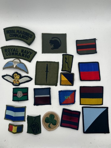 Various military cloth badges - various,
