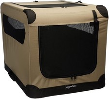 2-Doors Portable Soft-Sided Folding Travel Crate Kennel for cat dog