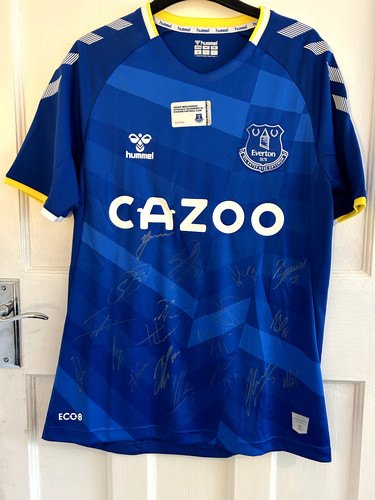 Everton signed shirt 22 - signed, 21-22
