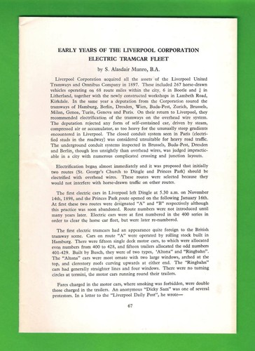 Tramway magazine extract 1973 - tramway,