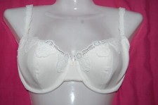 M&S Per Una Balcony Bra Underwired Lightly Padded 92% Cotton White UK 32DD BNWOT