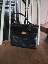 Jane Shilton Vintage Genuine Leather Top Handle Bag Very Good Condition No Strap