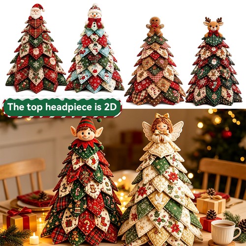 Christmas quilted fabric - quilted,